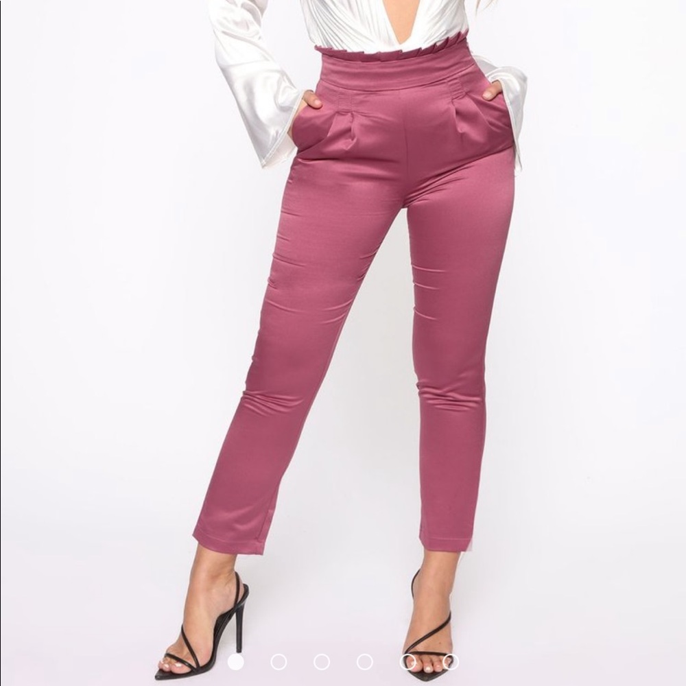 Fashion Nova- ready for a change satin trouser